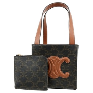 Used CELINE セリーヌ ハンドバッグ キューブバッグ キュイル トリオンフ 199202EIN.04LU