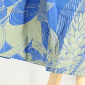 フラダンス 衣装 MermaidLine マーメイドライン ワンピース ドレス ブルー系 花柄 植物柄 ハワイアンプリント ハワイアン アロハ フラ ダンス レッスン 練習 ハワイアンダンス グリーン系 カーキ系 青 緑 華やか かわいい おしゃれ 上品 大人っぽい 練習着 レッスンウェア ダンス衣装