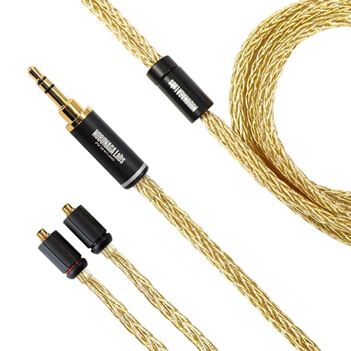 《SALE》【特選アウトレット】篝火 極(かがりび きわみ): NOBUNAGA Labs SUPREME:3.5mm3極ステレオミニプラグ対応 MMCXリケーブル 4N純銀線金メッキ16芯モデル