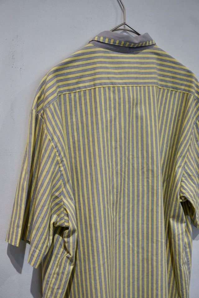 cotton stripe s/s shirt