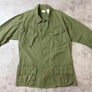 60's Jungle Fatigue Jacket 3rd US.ARMY  60年代 ジャングルファティーグ アメリカ軍 コットンポプリン シャツ ジャケット ミリタリー ヴィンテージ ビンテージ  TT2026-0014