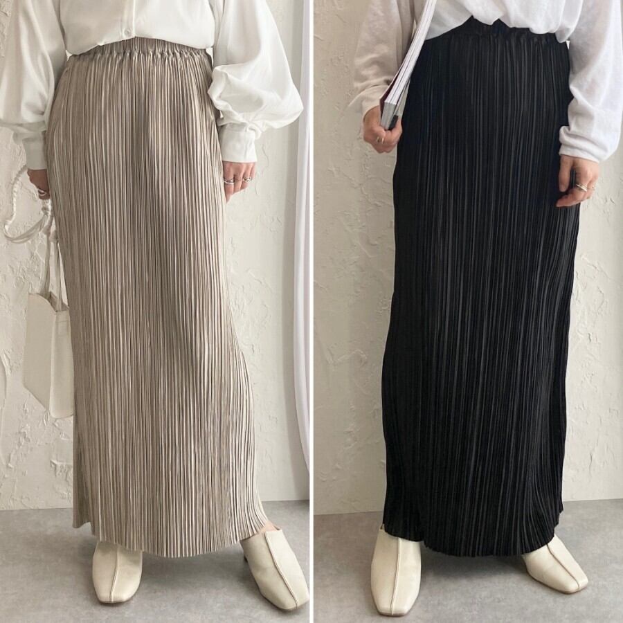 即納 予約 Iライン プリーツスカート ロング 光沢スカート Op T92 She S Closet 即納 予約 Iライン プリーツスカート ロング 光沢スカート Op T92 She S Closet