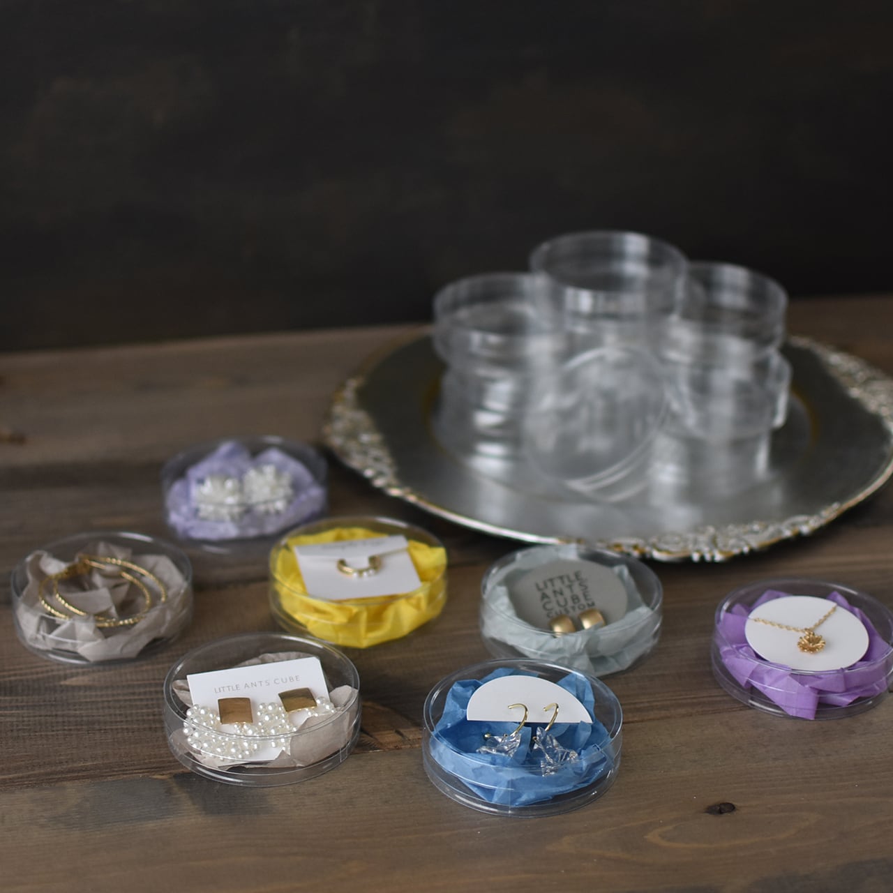 趣味・おもちゃ ベージュ円筒形プラスチックパーツ2個セット