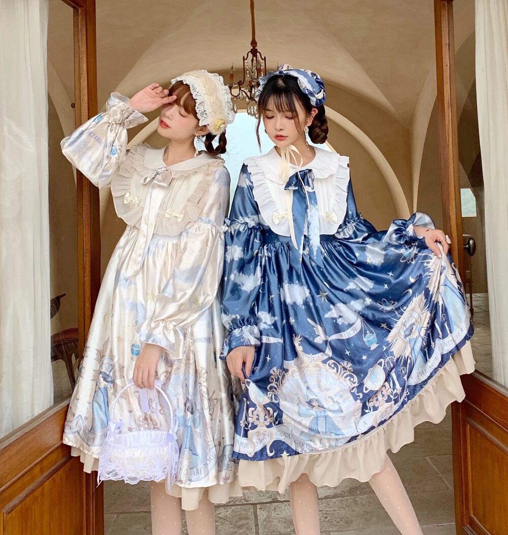 女の子 op ドレス日本ロリータかわいい秋と冬の少女ハイウエスト 女の子 op ドレス日本ロリータかわいい秋と冬の少女ハイウエスト