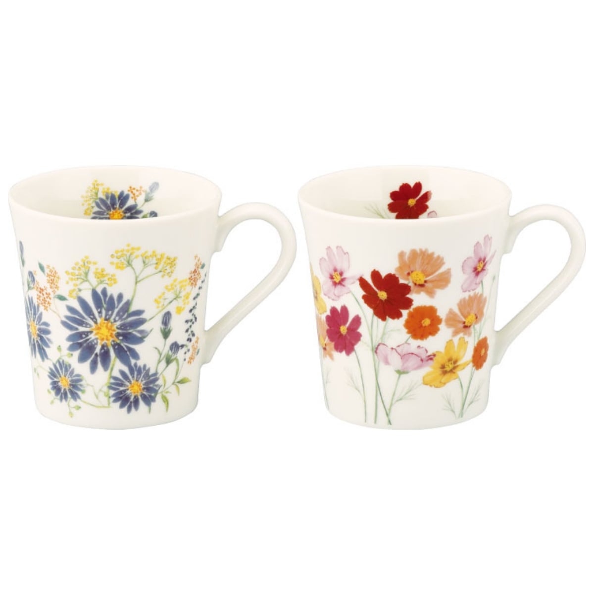 日比谷花壇】ペアマグセット(孔雀草・コスモス)【HBK10】HBK13/14-13