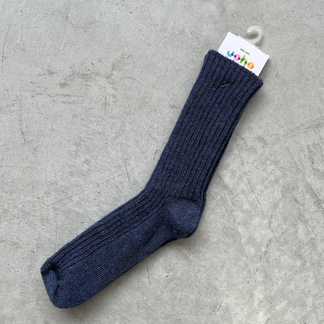 joha/wool ribsocks 【60021/denim】