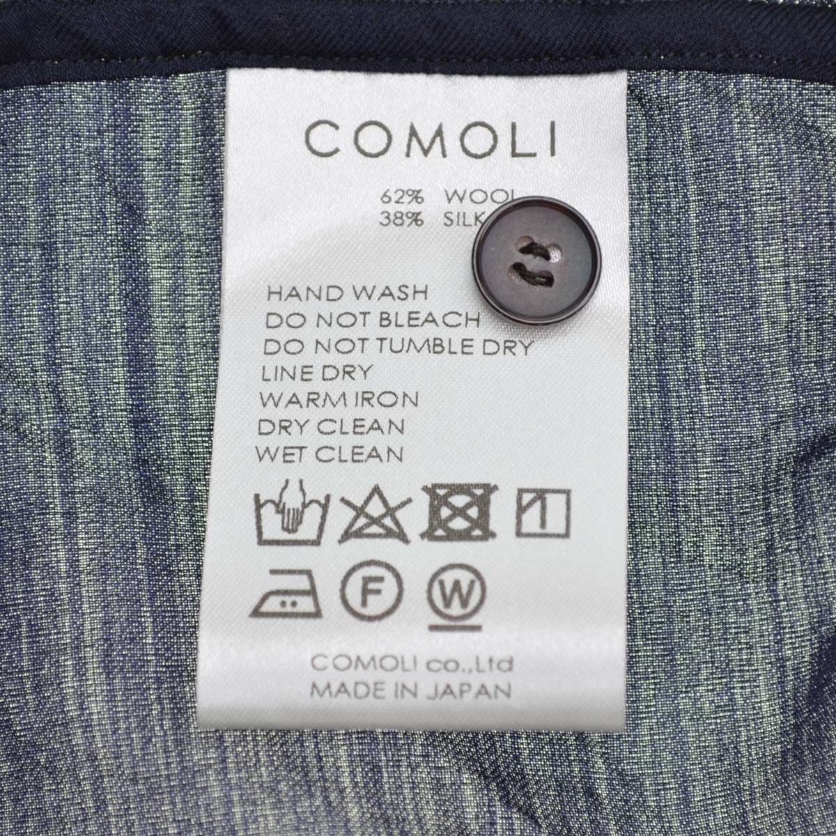 comoliシャツ22SSネイビーサイズ4