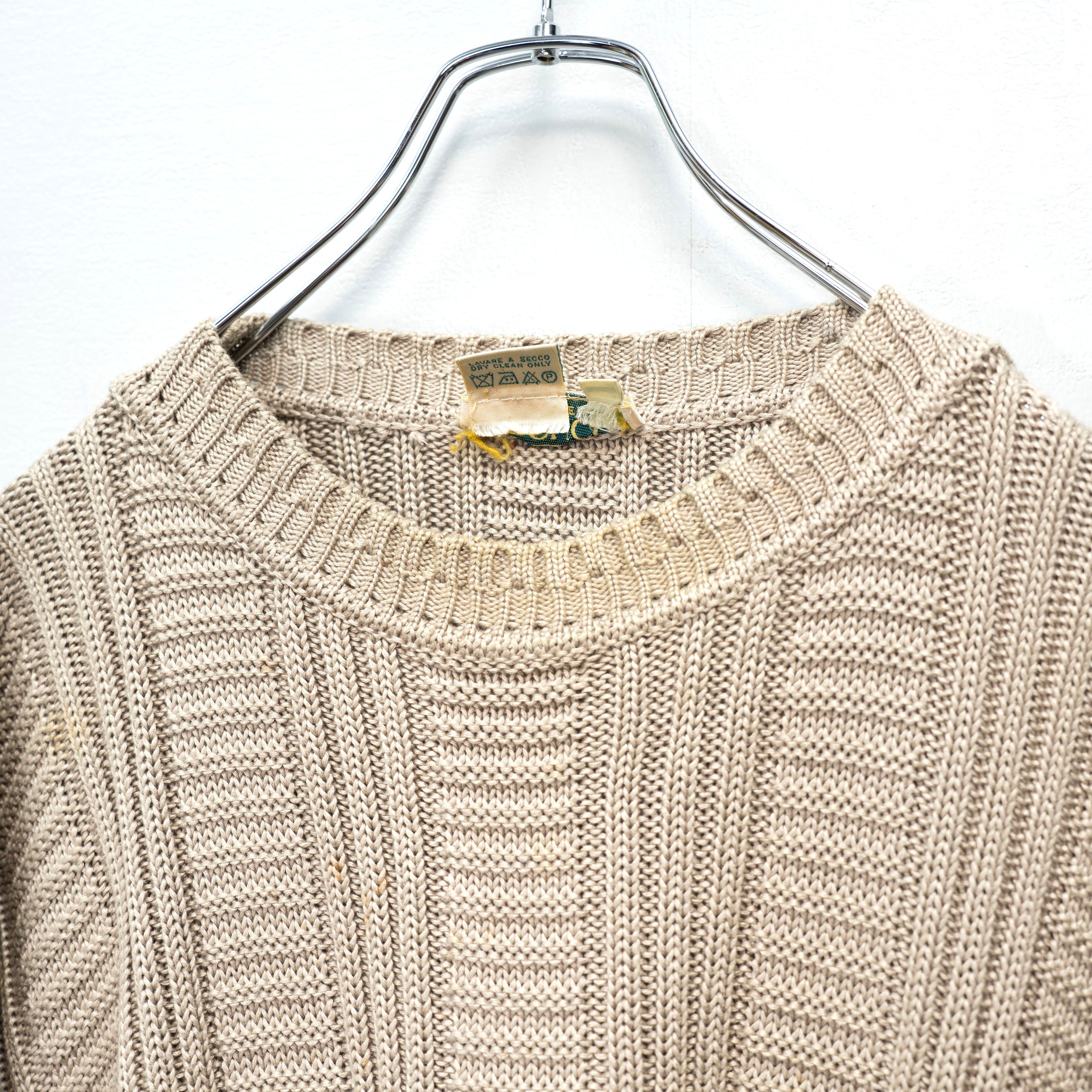 EU VINTAGE GUCCI LOGO EMBROIDERY DESIGN KNIT MADE IN ITALY 