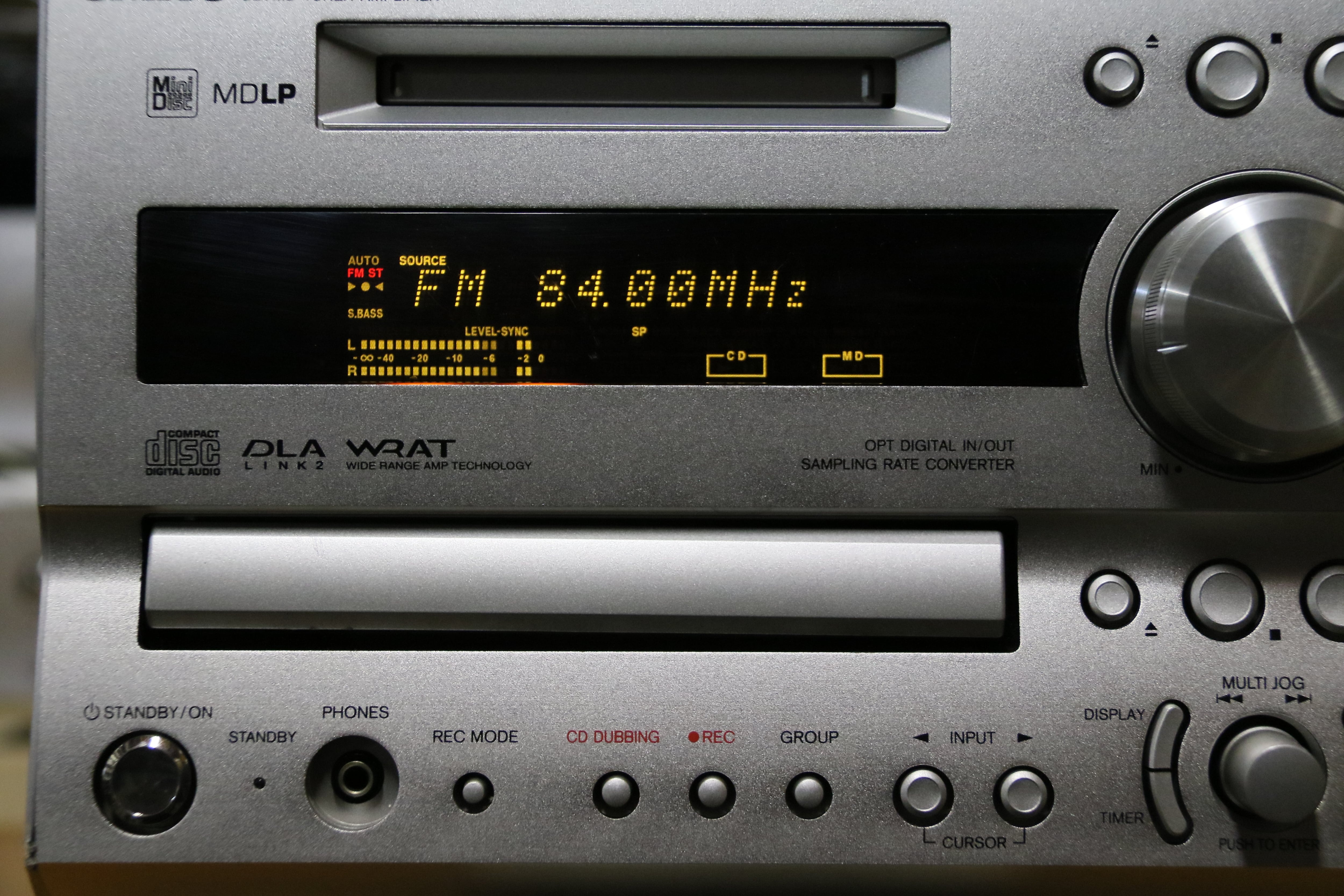 ONKYOミニコンポの銘機！】ONKYO FR-X9A ユニット単体 MD/CD/ﾁｭﾅｰ/ｱﾝﾌﾟ