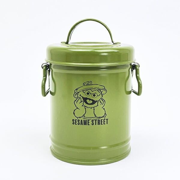 セサミストリート オスカー ダストボックス型ペンスタンド グリーン