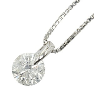 Pt900 プラチナ Pt850 プラチナ ダイヤ1.012ct ペンダント ネックレス レディース 【中古】