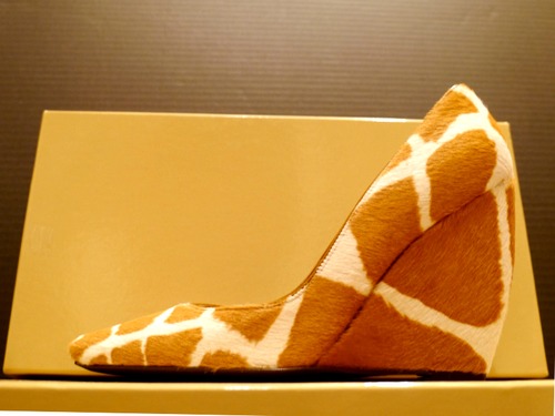 レア美品★SergioRossi セルジオロッシ ジラフ柄ハラコ パンプス★