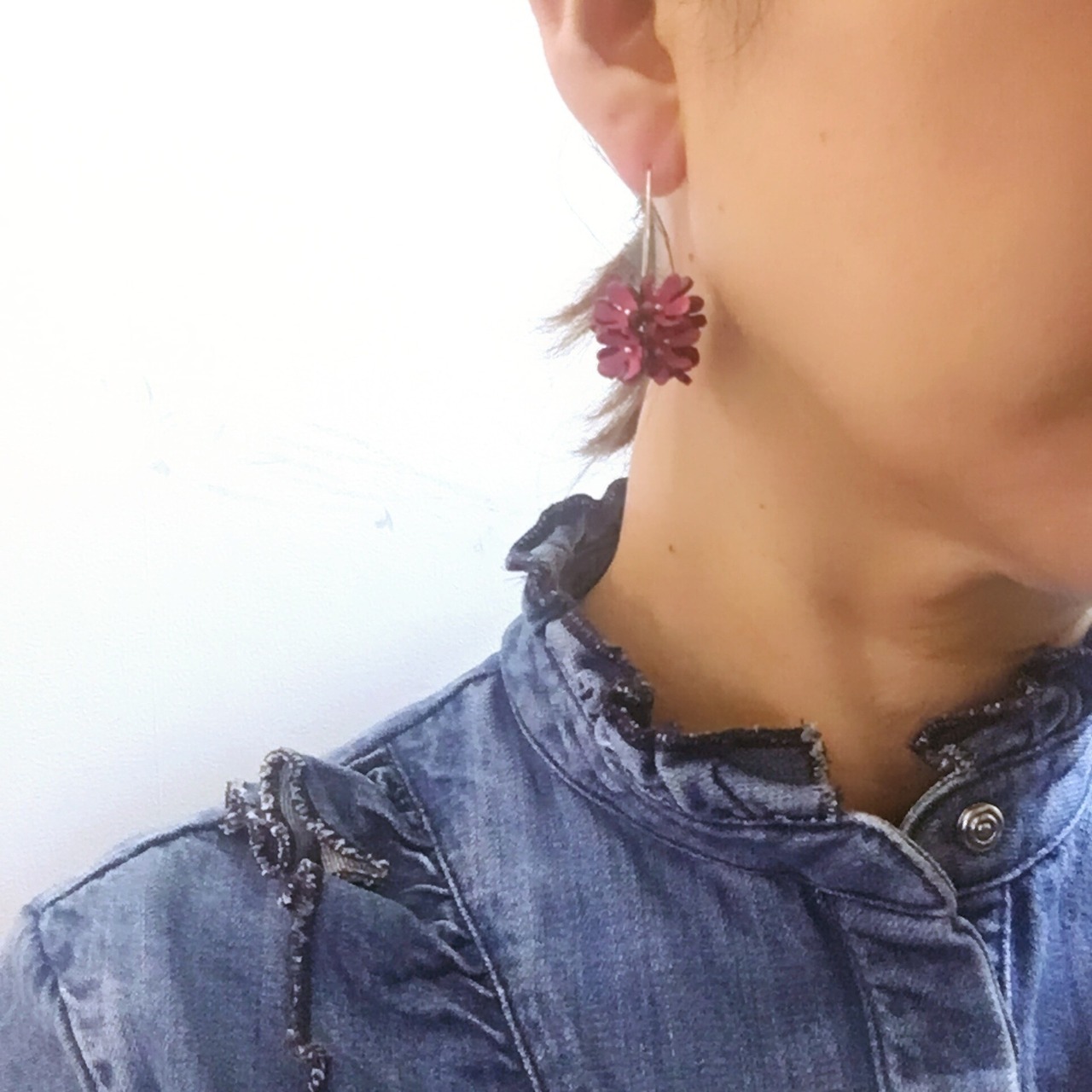 【アウトレット3D立体レザーフラワー】スターフラワー (ピン無しタイプ)8個入(ピンク） - 6