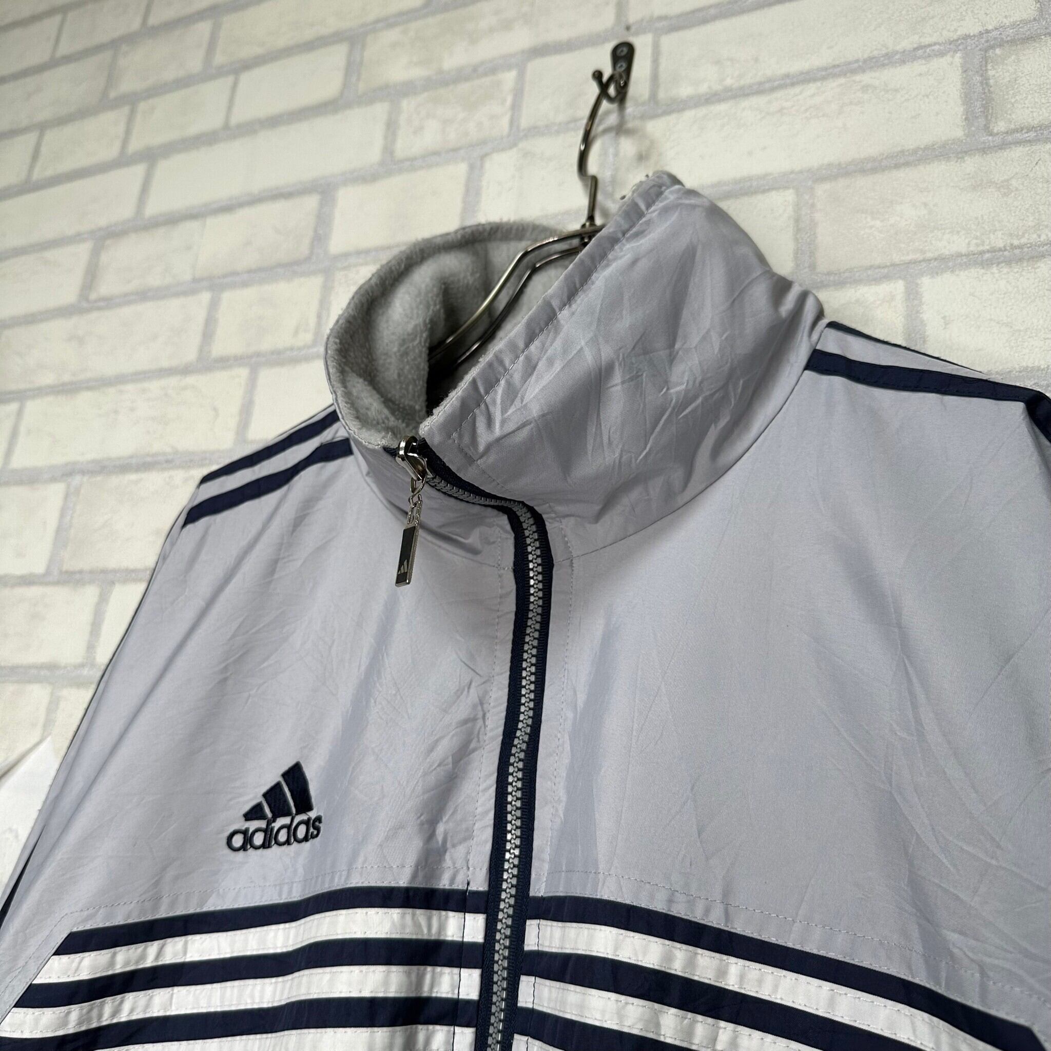 リバーシブル】【ラグランスリーブ】adidas ナイロンジャケット XL 