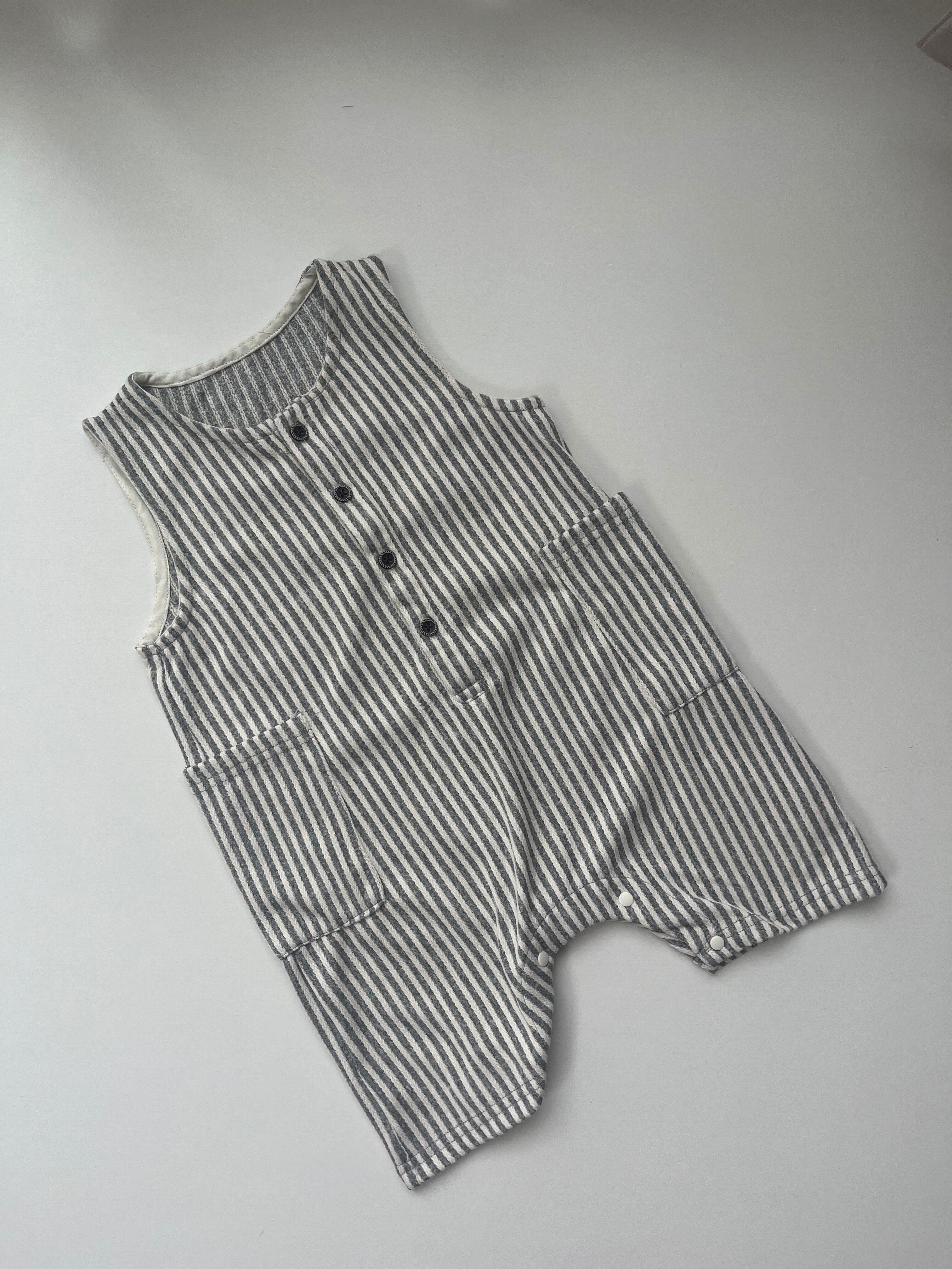 再入荷«即納»stripe salopette