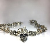 SIX WOLVES WALLET CHAIN w/1 SKULL / シックスウルヴス ウォレット チェーン・スカルトップ