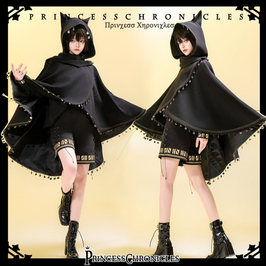 王子系ロリィタ 黒猫シャツ×ブラウス 少年装向け｜WithU | ゴスロリ
