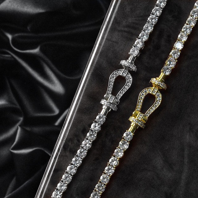 【Anklet】Horseshoe zirconia anklet