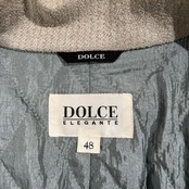 DOLCE ELEGANTE ドルチェ 中綿 ブルゾン ジャケット サイズ 48 /メンズ/日本製/シルバーグレー系/ワールド