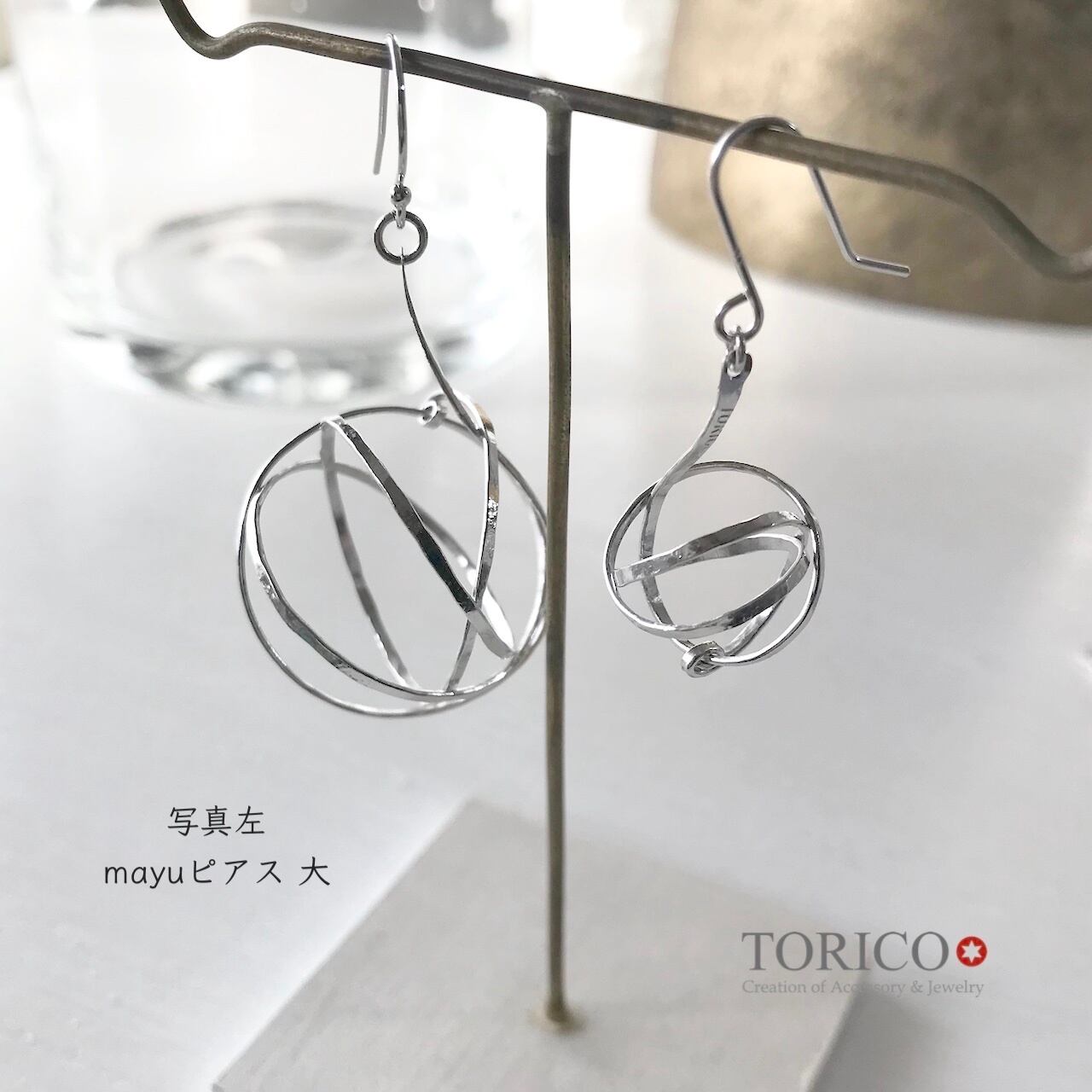 MAYUピアス MAYU＞ミニハート フェイクパール 片耳ピアス