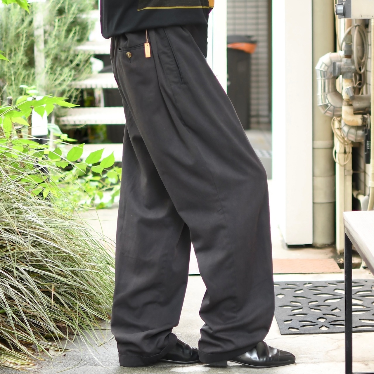 BUGLE BOY rayon blend fade 2tuck slacks