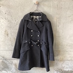 Grey wool belted coat