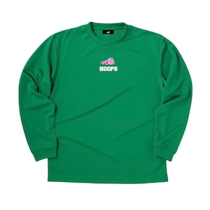 KICKS Logo dry Long T-shirt  /  green×pink
