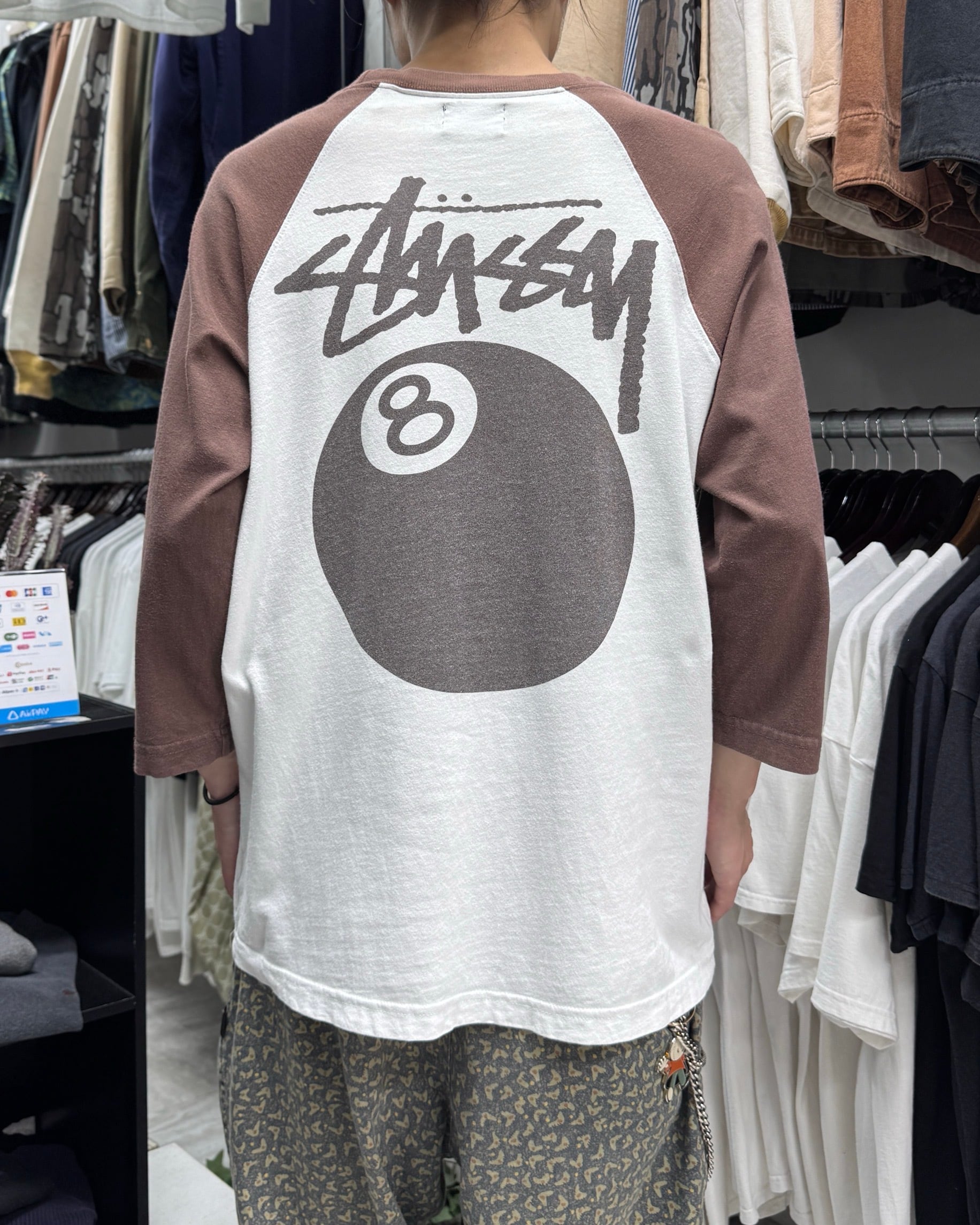 80's~90's old stussy Long Sleeve Polo Shirts “黒タグ”【高円寺本店