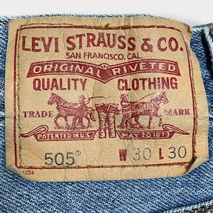 【LEVI'S】505 デニム ジーンズ ジーパン W30 L30 ハイチ製 レギュラーフィット REGULAR FIT リーバイス us古着