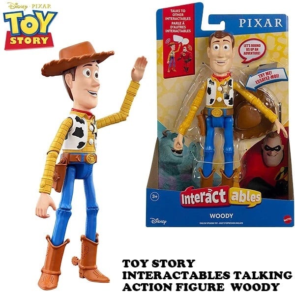 TALKING　ウッディ　フィギュア　ACTION　STORY　WOODY【トイストーリー】　MATTEL　TOY　FIGURE　INTERACTABLES　雑貨株式会社