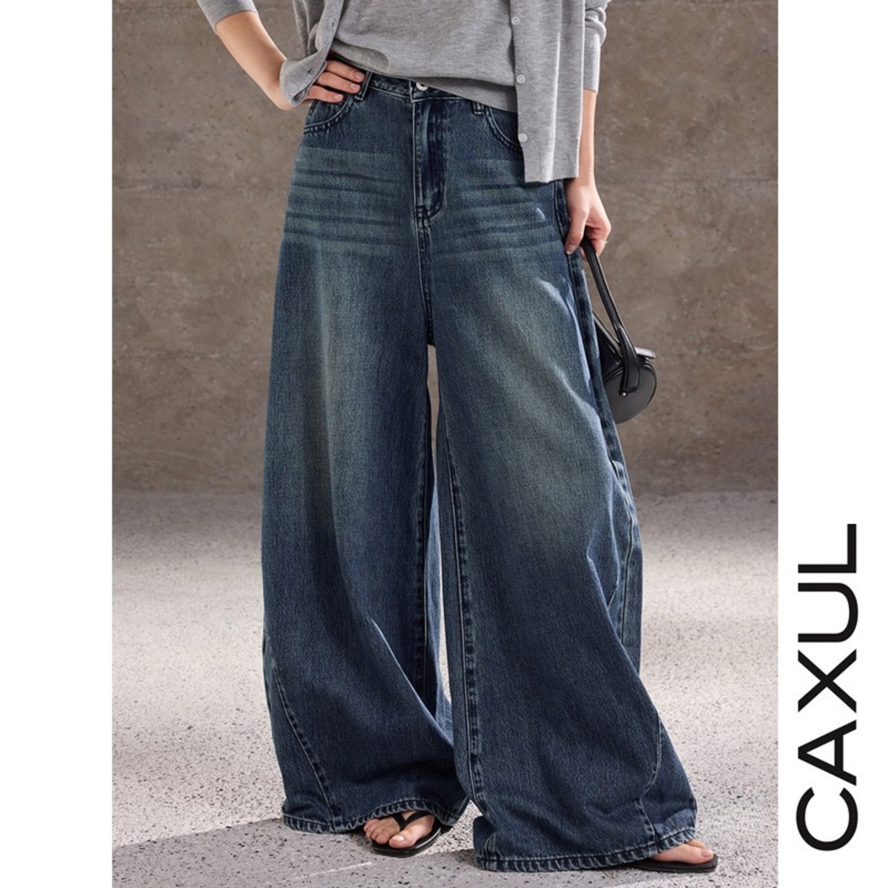 Panel Curve Wide Denim