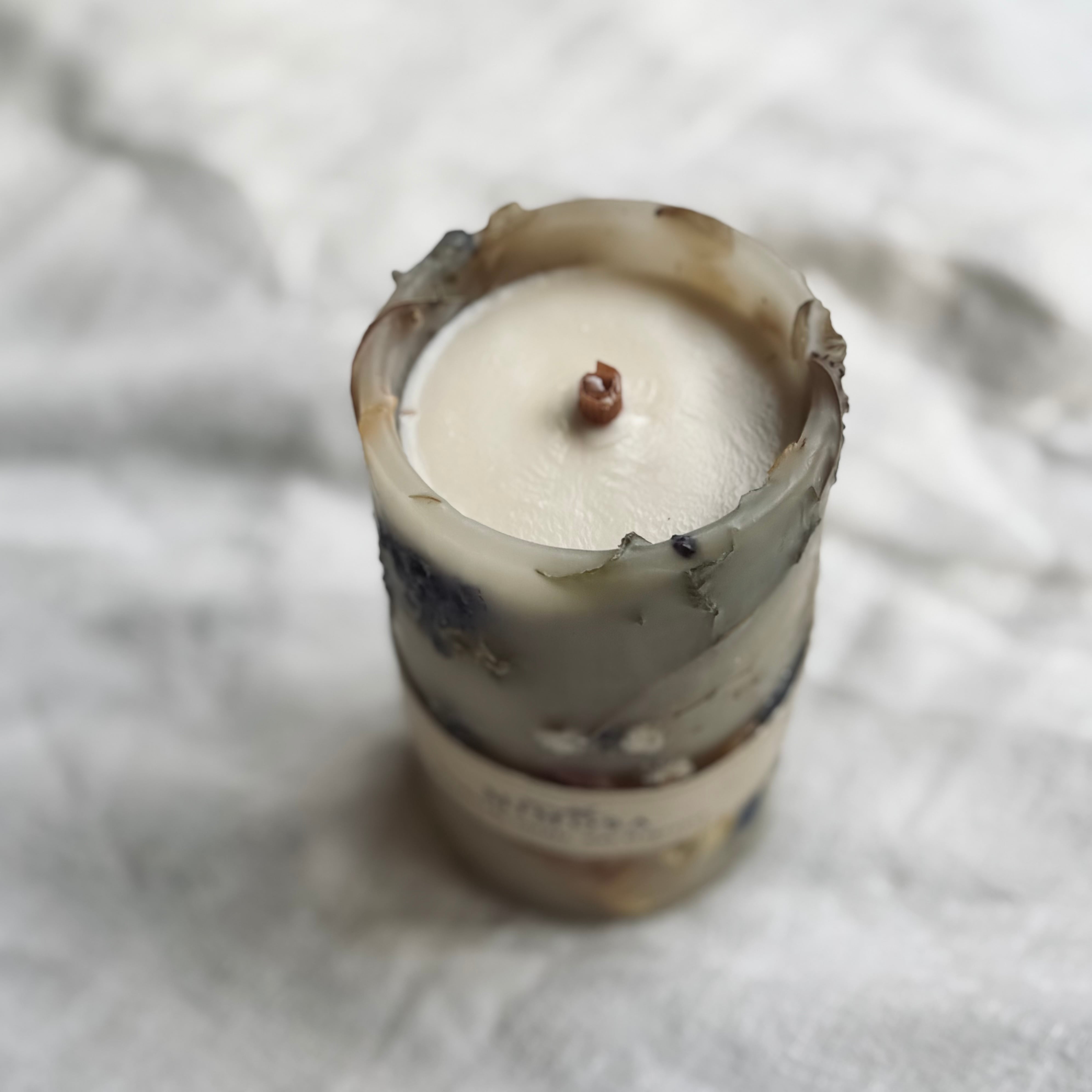 Mimosaの香り】ボタニカルアロマキャンドル/φ7×13cm | candleMimosa