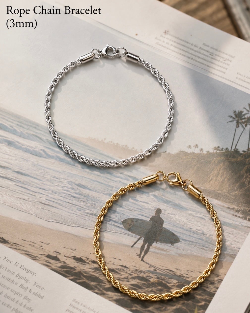 Rope Chain bracelet (3mm)