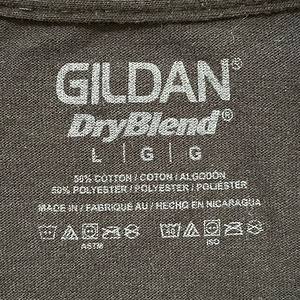 【GILDAN】高校 ハイスクール バレーボール部 バックプリント Tシャツ L US古着