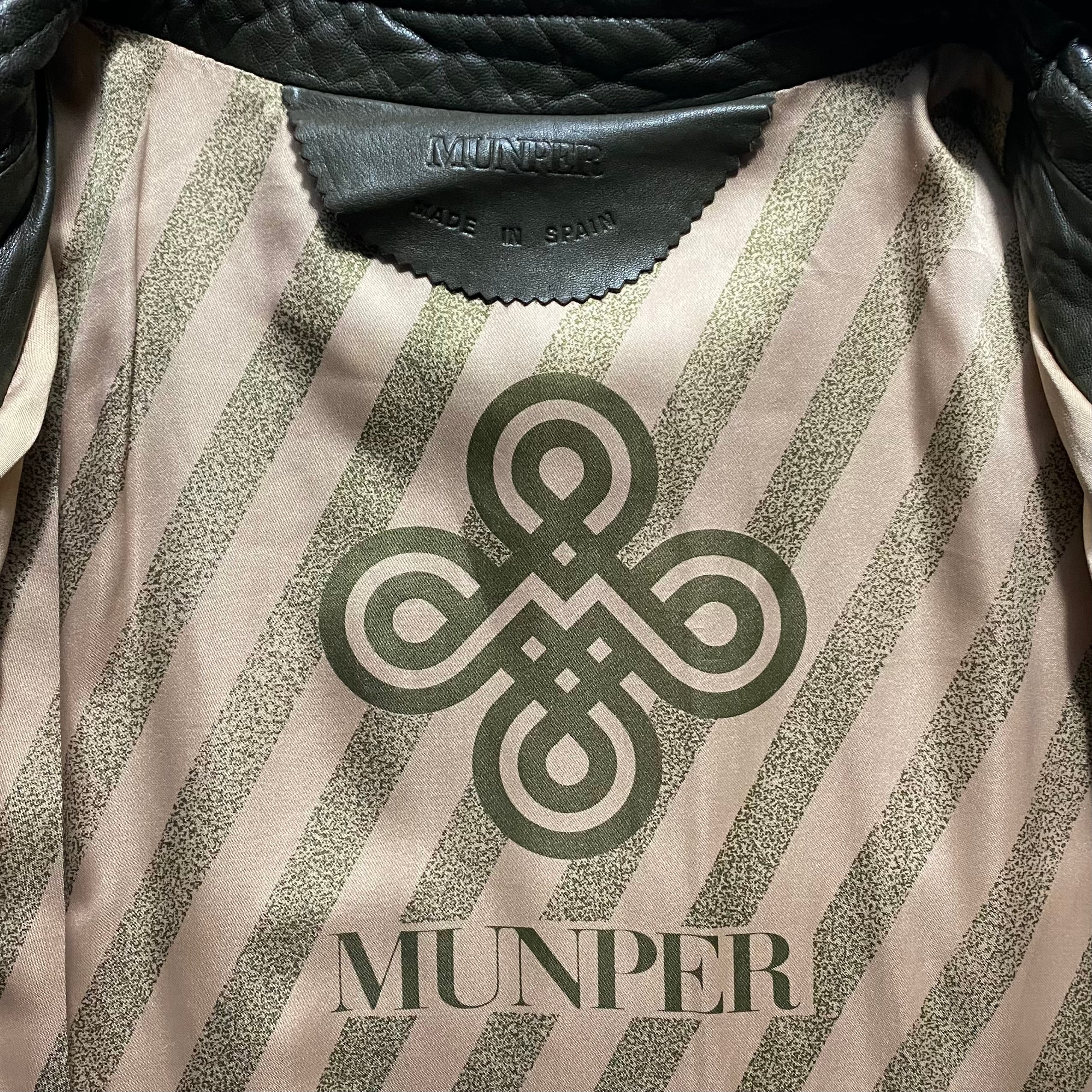 vintage MUNPER leather coat | NOIR ONLINE