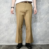 70's JCPenney flare pants gold