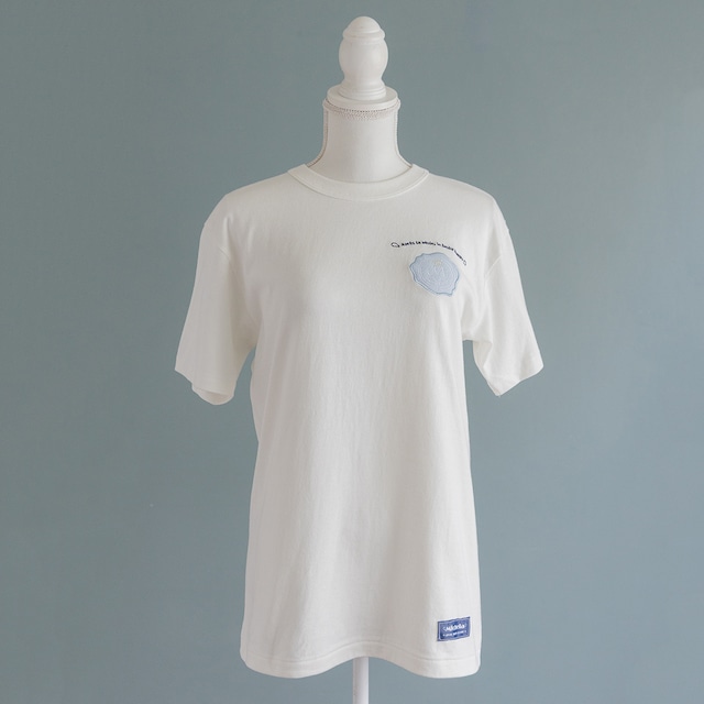 【Unisex】Sealing stamp logo Tシャツ (Natural)
