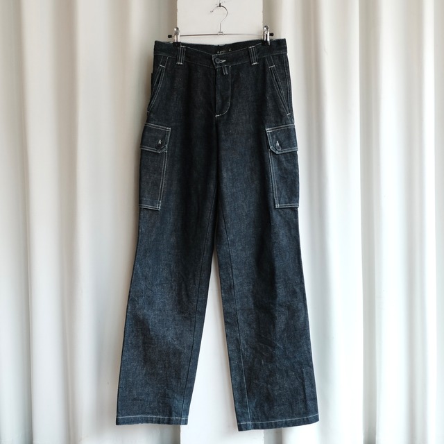 agnes b. homme MADE IN FRANCE DENIM CARGO PANTS