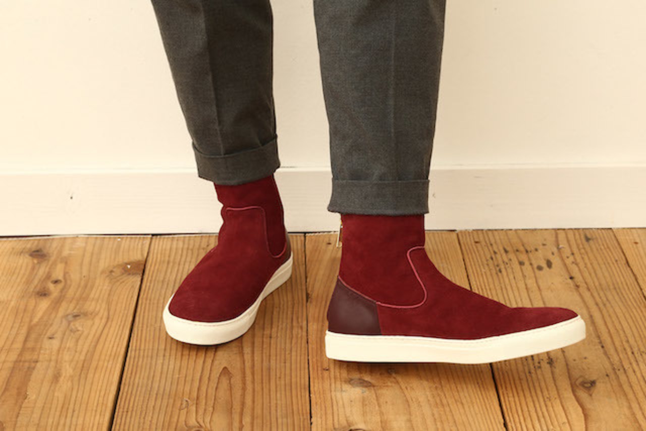 BACK ZIP SNEAKERS (SUEDE)