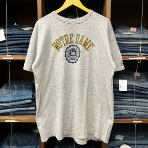 1980'S CHAMPION GRAY杢 NOTREDAME T-SHIRT