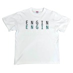3ENGIN シルクスクリーン 綿100％Tシャツ（ホワイト）