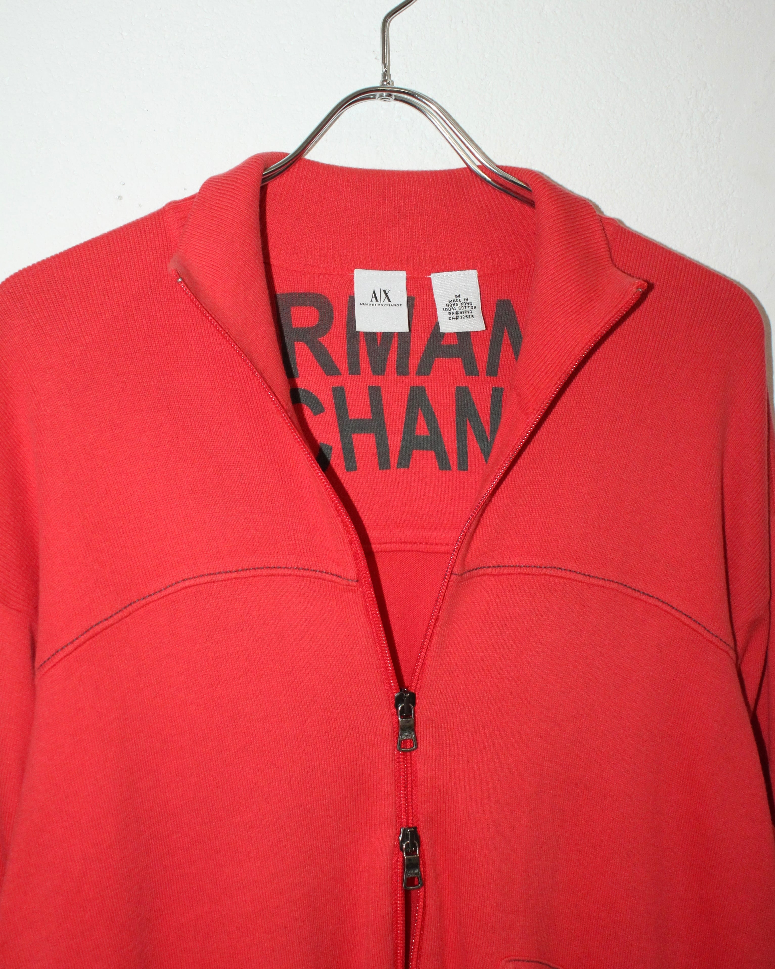 ARMANI EXCHANGE Double-Zip Cotton Drivers Knit