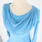 社交ダンス 衣装 スタンダード ドレス ワンピース パーティドレス レディース 水色 prima boutique プリマブティック ブルー系 長袖 ライトブルー 二重スカート ボリューム 優雅 伸縮性 丈約112cm 肩幅約38cm 身幅約41cm ウエスト約34cm ポリエステル 体型カバー おしゃれ 清楚 結婚式 友人の結婚式 ダンス大会 発表会 旅行 さらさら レディースファッション お出かけ用