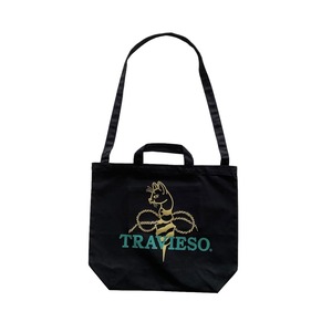 Onesize Travieso 2way Tote Bag Black × Green