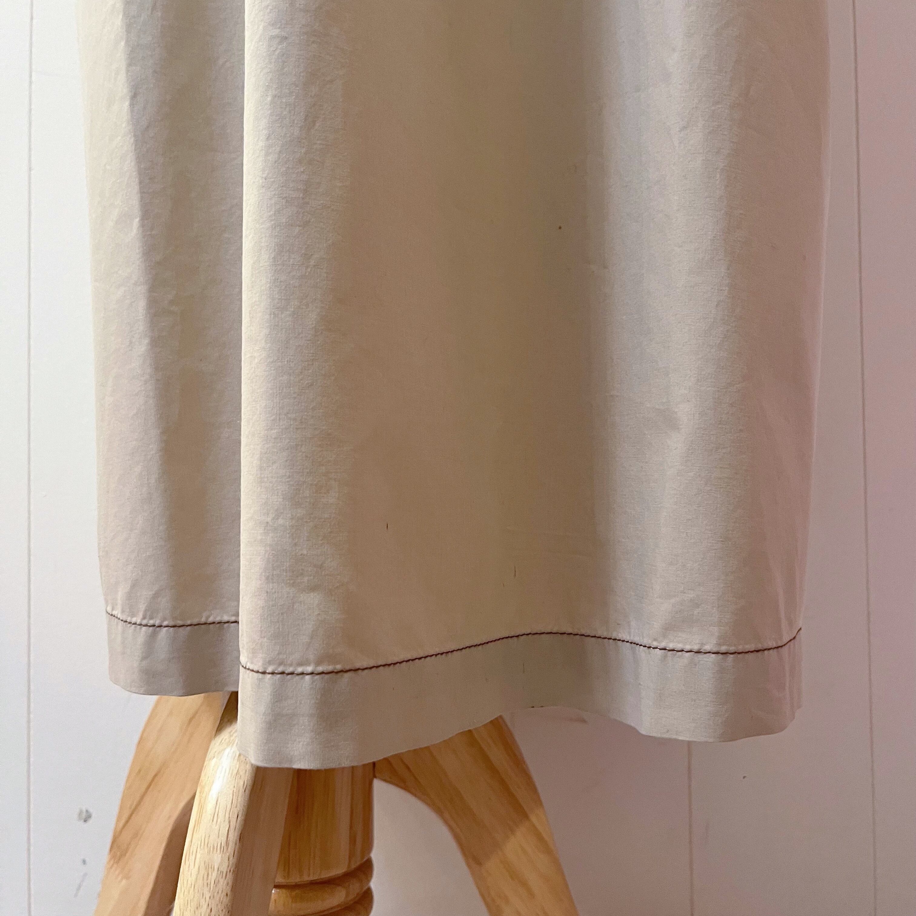 light beige long jumper skirt