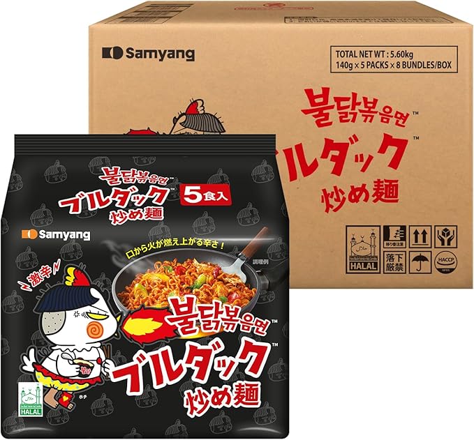 ブルダック炒め麺 8袋 40食詰め合わせ ✨✨✨ ブルダック炒め麺 袋麺 オリジナル 40個セット 140g×40個1 | PAY ID