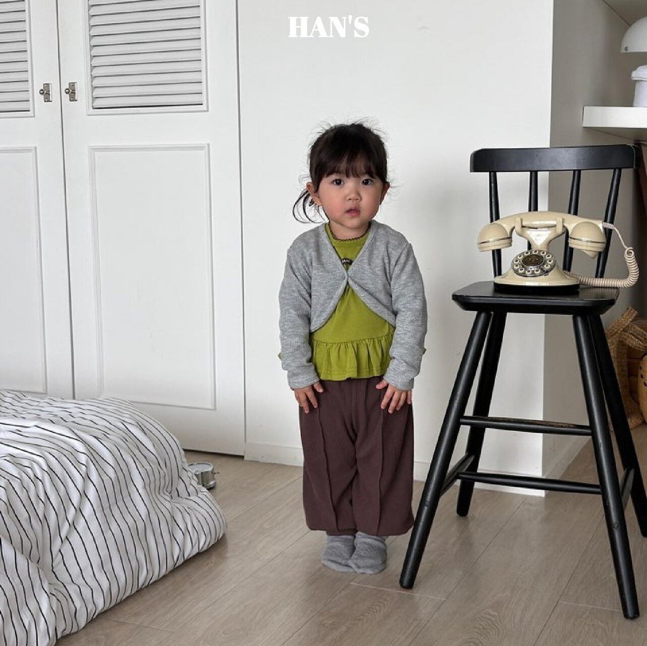 【取寄/韓国直送】Hans ポレロカーディガン｜秋服｜韓国子供服｜26/AT