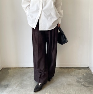 ナンバーミーTOKYO"TWILL TAC STRIPE PANTS"BROWN