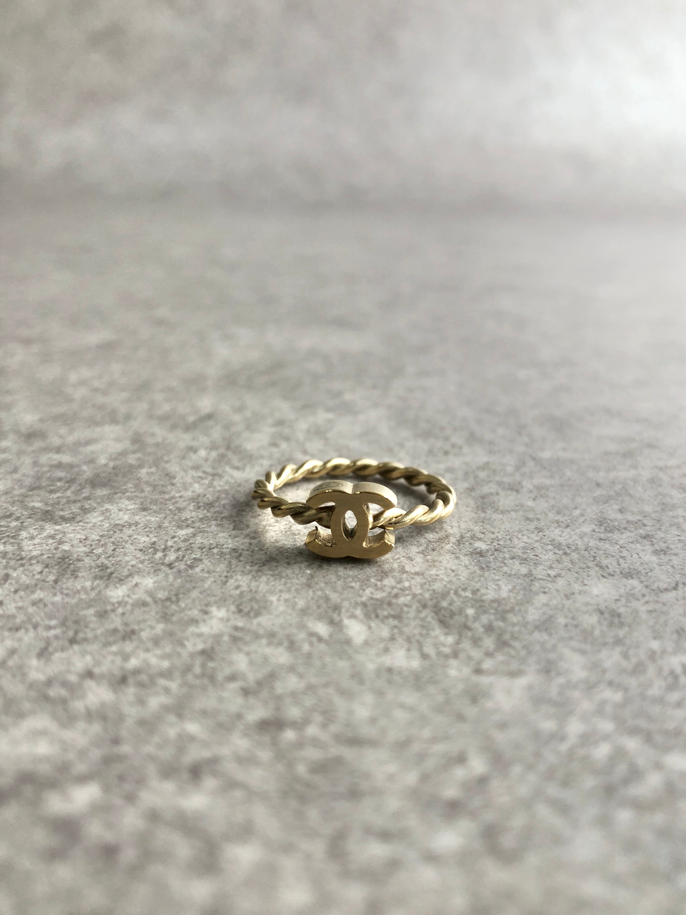 CHANEL シャネル 指輪 ゴールド ココマーク ツイスト vintage