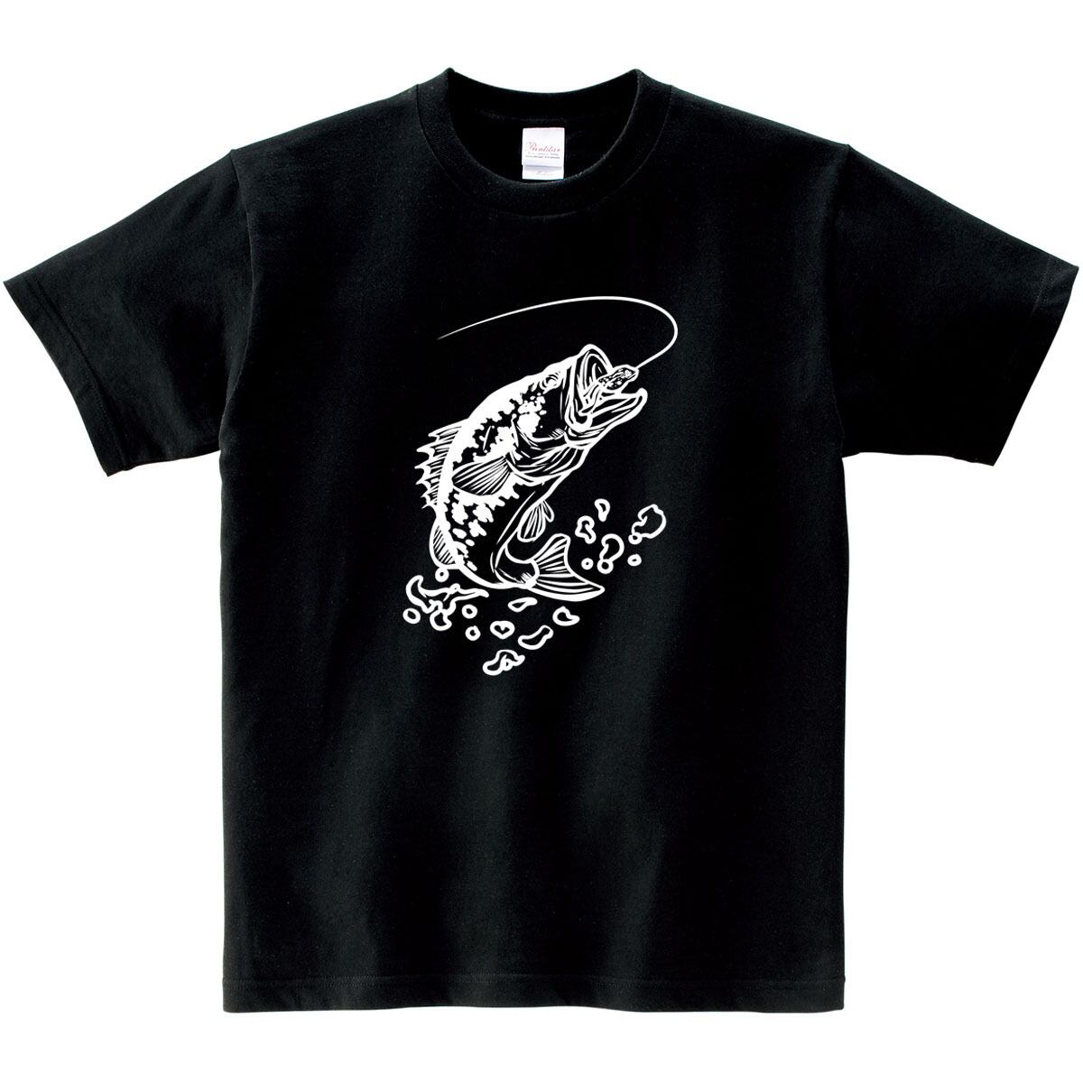選べるデザイン ブラックバス釣り 線画 バス釣り Tシャツ rf26 半袖・長袖 ルアーフィッシング 釣り好き 釣り人 誕生日 父の日 敬老の日 ギフト プレゼント